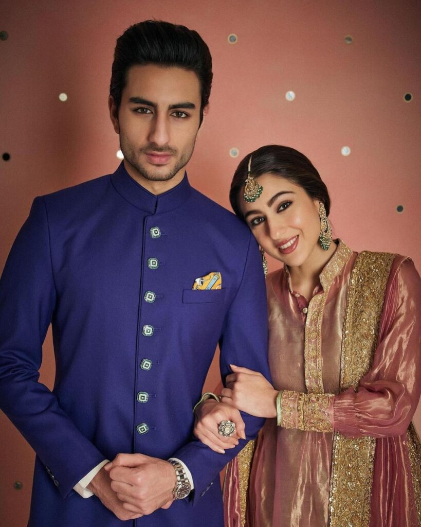 sara ali khan and ibrahim ali khan brother in anant ambani pre wedding