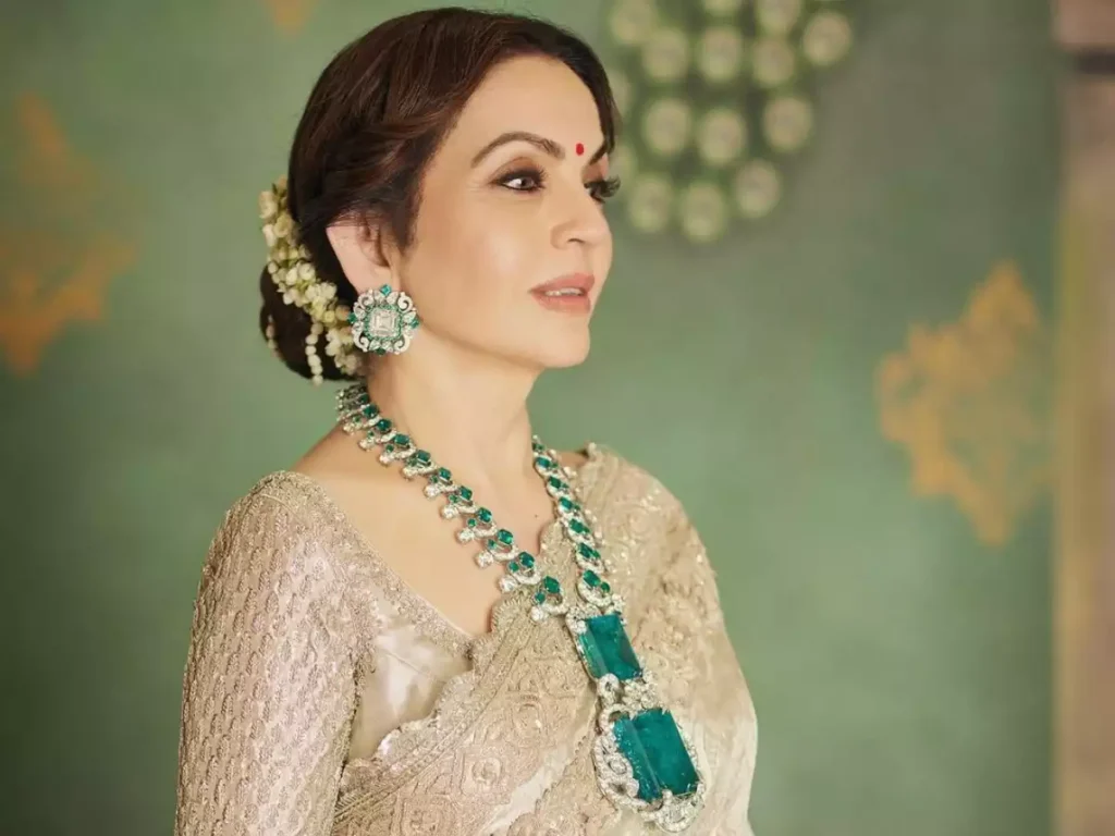 nita ambani emerald necklace